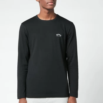 Image of BOSS Athleisure Mens Togn Curved Longsleeve Top - Black - S