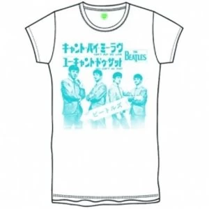 Image of The Beatles Can t Buy Me Love Japan Boys White T-Shirt Large