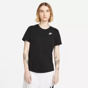 Image of Nike Sportswear Womens Club T-Shirt - Black