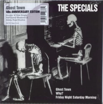 Image of The Specials Ghost Town - 40th Anniversary Edition - Half Speed Mastered - Sealed 2021 UK 7" vinyl CHSTTH17