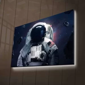 Image of NASA-017 Multicolor Decorative LED Lighted Canvas Painting