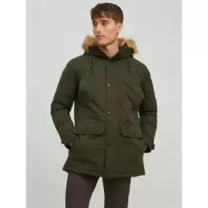 Image of Winner Warm Hooded Parka with Faux Fur Trim