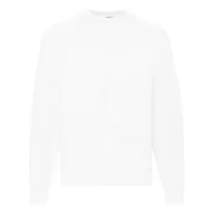 Image of Fruit Of The Loom Mens Raglan Sleeve BelcoroA Sweatshirt (L) (White)