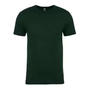 Image of Next Level Mens Tri-Blend Crew Neck T-Shirt (S) (Forest Green)