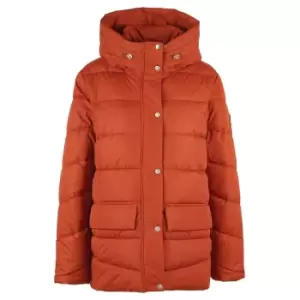 Image of Barbour Womens Bracken Quilt Jacket Spiced Pumpkin 14
