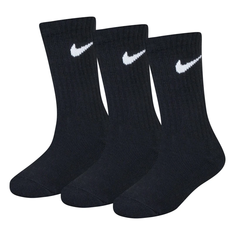 Image of Nike Basic Crew 3Pk Childs - Black Chd C9-2.5
