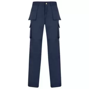 Image of Absolute Apparel Mens Workwear Utility Cargo Trouser (46S) (Navy) - Navy