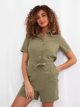 Image of Joe Browns On Safari Playsuit Green, Size 8, Women