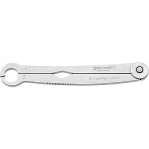 Image of Stahlwille 240 11-7/16 41101111 Ratcheting single-ended open ring spanner 1 Piece 11 mm
