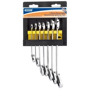 Image of Draper Metric Ratcheting Combination Spanner Set (7 Piece)
