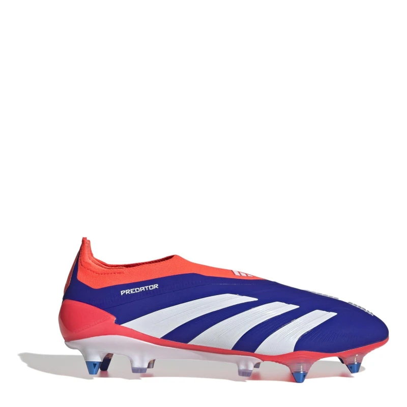 Image of adidas Predator Elite Laceless Soft Ground Football Boots Blue/White/Red male 6.5 (40)
