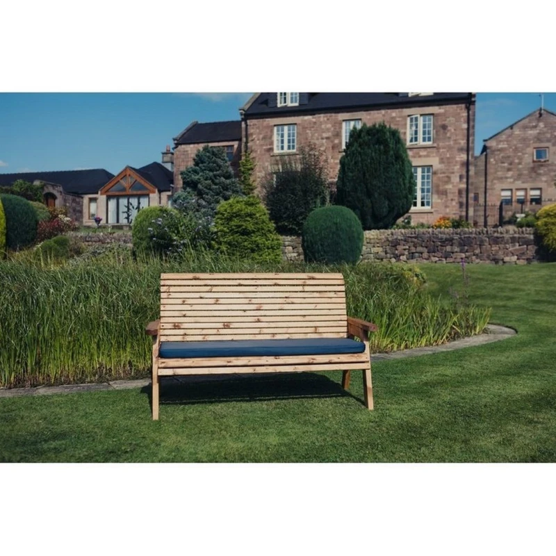 Image of Churnet Valley Garden Furniture Ltd Valley 3 Seat Bench - Timber - Garden Furniture - Fully Assembly in Brown Brown Unisex