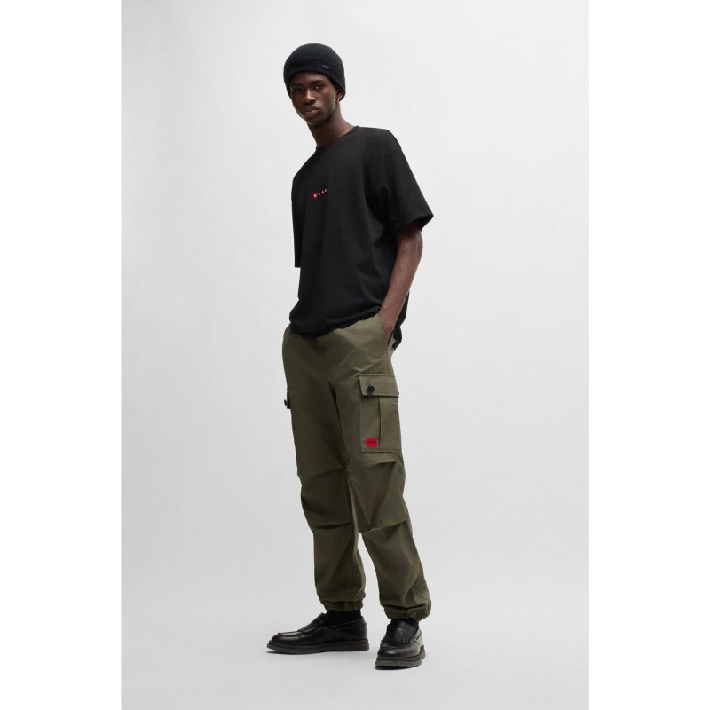 Image of Hugo Ripstop Cargo Trousers Dark Beige male XS