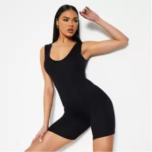 Image of I Saw It First Basic Scoop Neck Unitard - Black