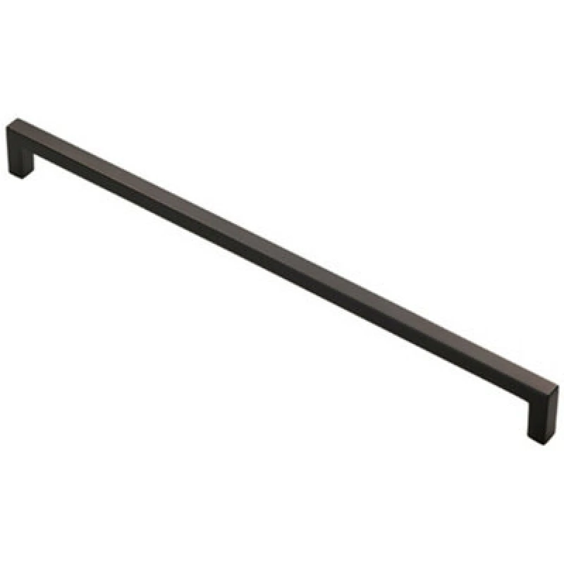 Image of Loops Square Block Handle Pull Handle 330 x 10mm 320mm Fixing Centres Matt Black unisex