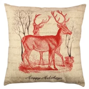 Image of A11913 Multicolor Cushion Happy Holidays