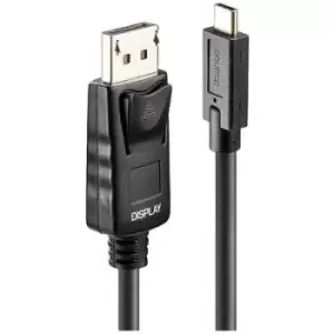 Image of LINDY Cable USB-C plug, DisplayPort plug 10 m Black 43307 USB-C screen cable