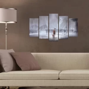 Image of 5PMX-099 Multicolor Decorative MDF Painting (5 Pieces)