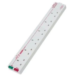 Image of SRG62MP 6 Way Anti-Surge 2m Mains Extension