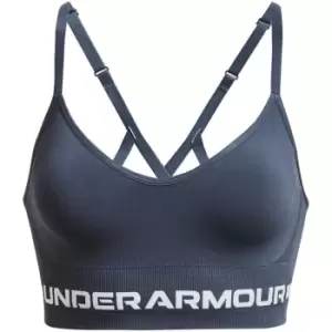 Image of Under Armour Seamless Low Impact Longline Sports Bra - Grey