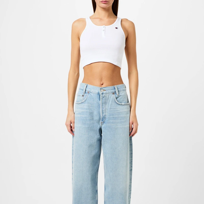 Image of Champion Ac Crop T - White White 8