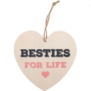 Image of Besties For Life Hanging Heart Sign