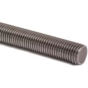 Image of Fully Threaded Rod Zinc Plated Studding Bar Grade 4.8 - 1m Length - Diameter 20mm - Pack of 1