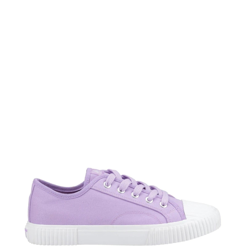 Image of Hush Puppies Freya Canvas Trainer Lilac female 4 (37)