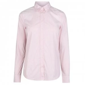 Image of Gant Gant Bank Stripe Shirt - Preppy Pink