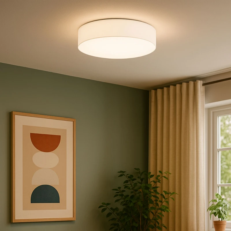 Image of EGLO Eglo Pasteri White Fabric Ceiling Light White One Size Unisex 9002759976118