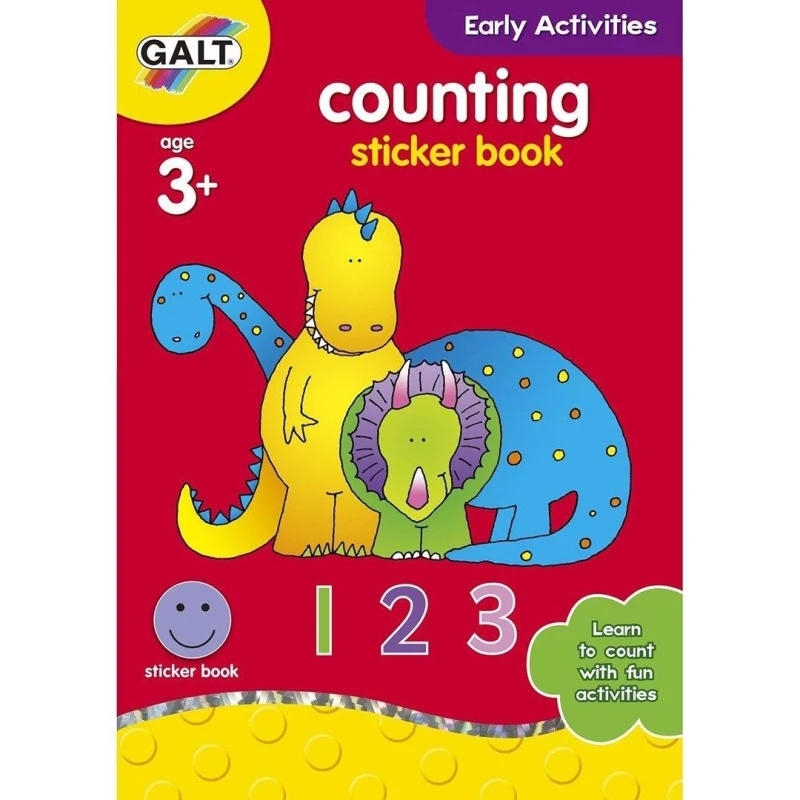 Image of Galt Home Learning Counting Sticker Books Multi
