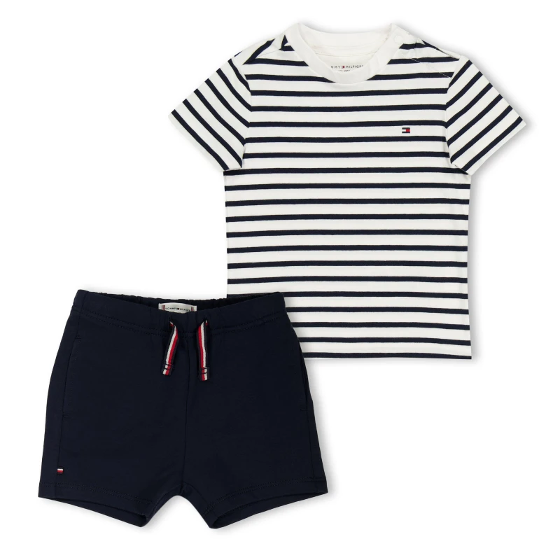 Image of Tommy Hilfiger Unisex Kids Stripe Clothing Set Night Navy C1G unisex 9M(74)