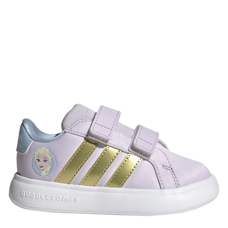 Image of adidas Kids Grand C Elsa Low-Top Trainers Lavender/Met female C9 (27)