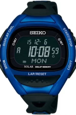 Image of Unisex Seiko Superrunner Solar Alarm Chronograph Watch SBEF029J