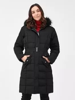 Image of Regatta Decima Baffled/quilted Jackets, Black, Size 8, Women
