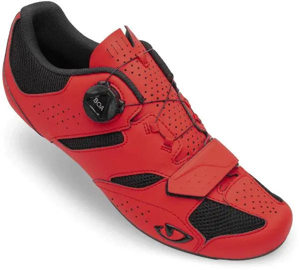Image of Giro Savix II Mens Road Cycling Shoes 48 Bright RED