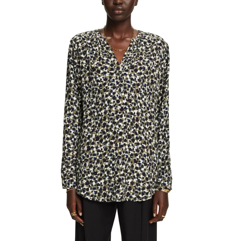 Image of Esprit Womens blouse Esprit Lenzing Ecovero Vert Female XS