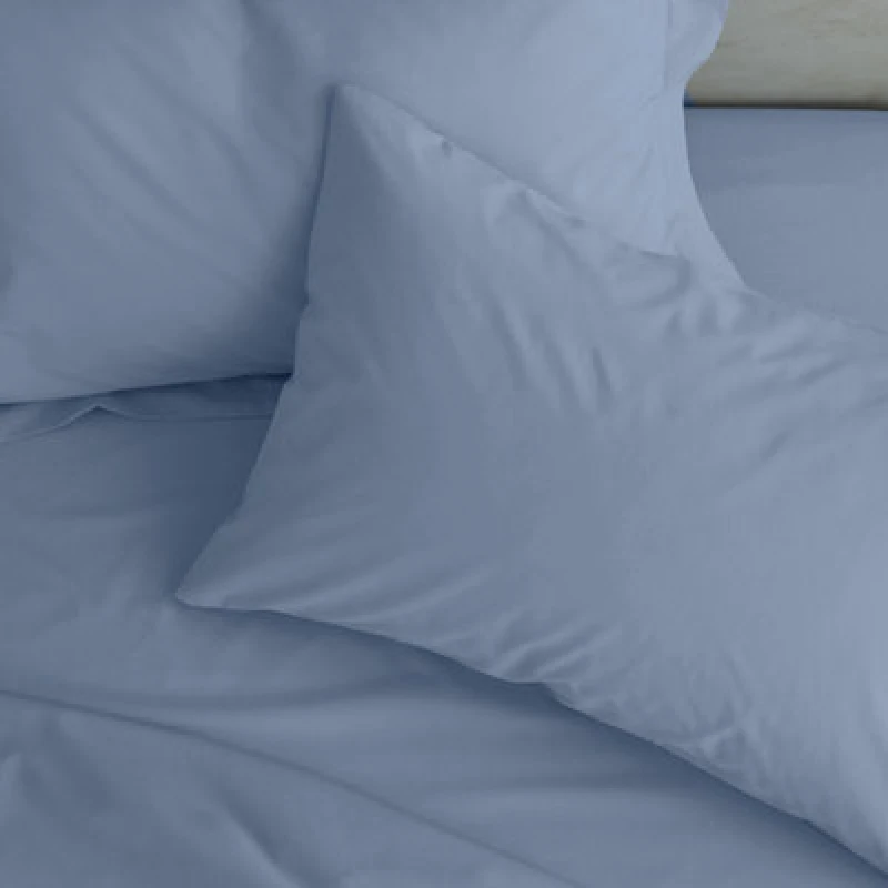 Image of Catherine Lansfield Catherine Lansfield 'Easy Iron Percale' Standard Pillowcase Pair in Blue Size: Standard Pillow Case Blue Standard Pillow Case Un