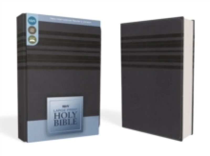 Image of NIrV, Holy Bible, Large Print, Leathersoft, Blue. Leather / fine binding. By Zondervan Books
