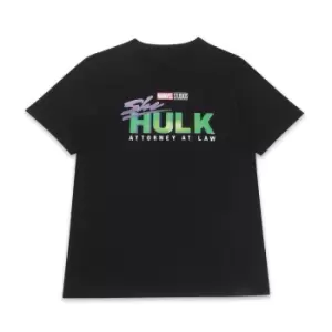 Image of Marvel She Hulk Logo Unisex T-Shirt - Black - 5XL