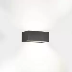 Image of Nemesis Outdoor LED Up Down Light Urban Grey, Opal IP65 10.5W 2700K