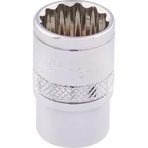 Image of Draper 3/8" Drive Polished Finish Hi Torq Bi Hexagon Socket Metric 3/8" 13mm