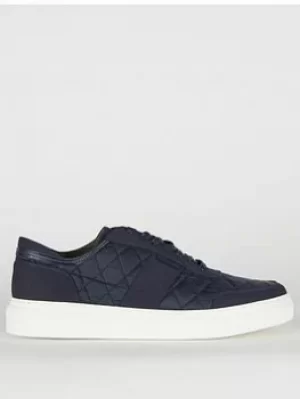 Image of Barbour Liddesdale Quilted Trainers, Navy, Size 11, Men