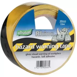 Image of Ultratape Hazard Warning Tape, 50mmx33m
