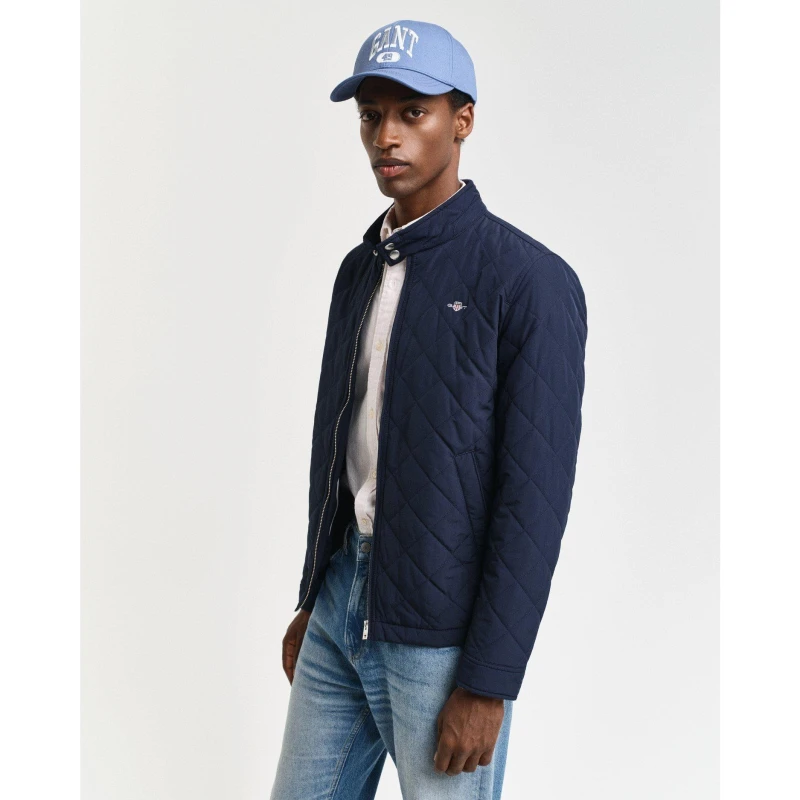 Image of Gant Quilted Windcheater - Blue Blue M