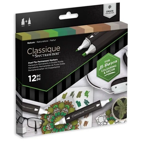Image of Spectrum Noir Classique Create Marker Pen Set Nature Set of 12