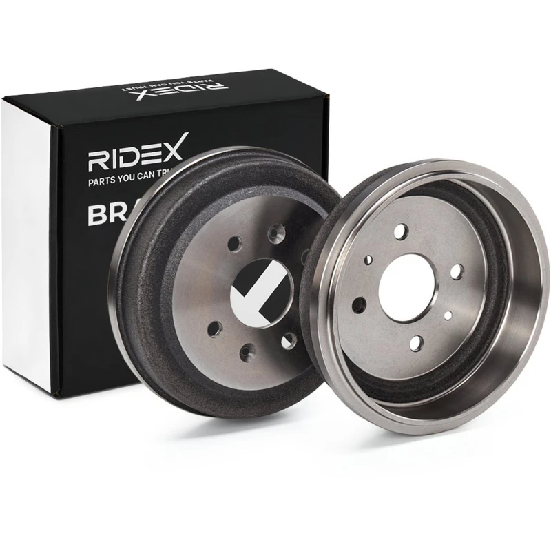Image of RIDEX 123B0073 Brake Drum Rear Axle, 230mm Brake Drum (123)