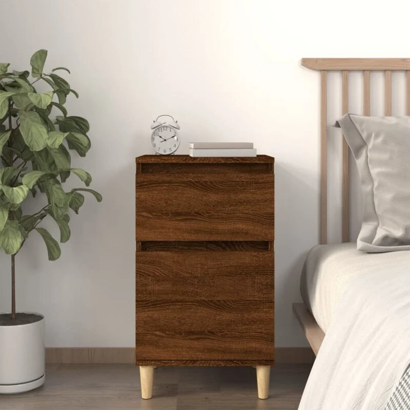 Image of VIDAXL Bedside Cabinet Brown Oak 40x35x70cm Vidaxl 8720845737962