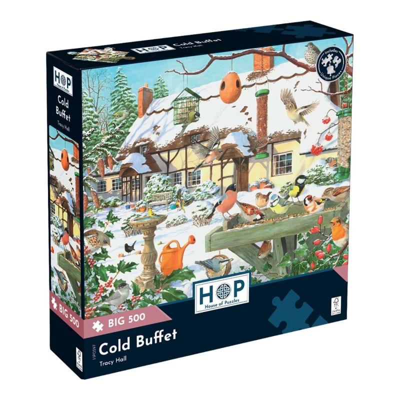 Image of The House Of Puzzles Cold Buffet, BIG 500 Piece Jigsaw Puzzle Multi unisex