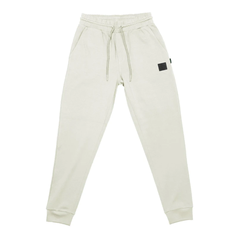 Image of Aquascutum Mens Closed Hem Fleece Joggers Closed Hem Fleece Jogging Bottoms Small Beige 48273104350